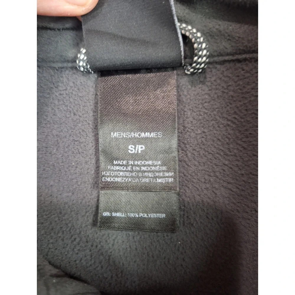The North Face Mens Gray Full Zip Fleece Jacket Mock Neck Size Small S/P